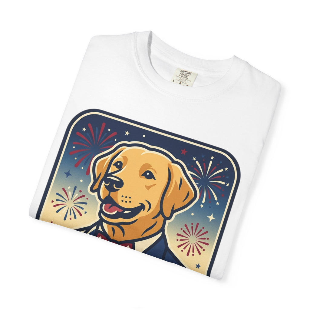 Fourth of July Dog T-Shirt — Patriotic Labrador Celebration Tee